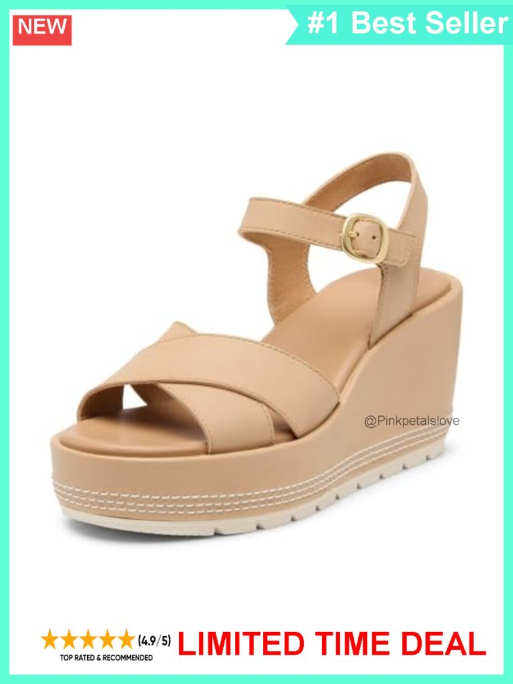 Suede Wedge Ankle Strap Sandals Open Toe Casual